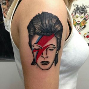 #davidbowie #Bowie #tatted #traditionaltattoo #traditionaltattoos #tattoooftheday 