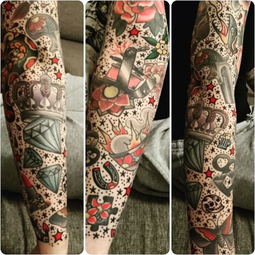 Tattoo Uploaded By Anna Larsson • My Oldschool Arm • Tattoodo