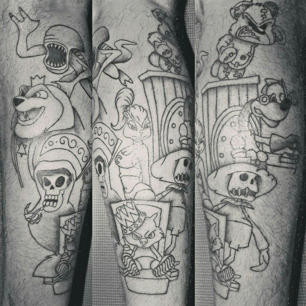 Conker bad fur day tattoo by santa clause