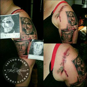 Portret tattoo #PortraitRealism #portait #saw #realistic #AndreiCioran