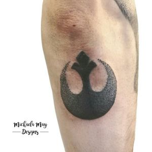 I got to add this awesome dotwork Rebel Alliance symbol to Greg's sleeve recently, thank you for your trust!!