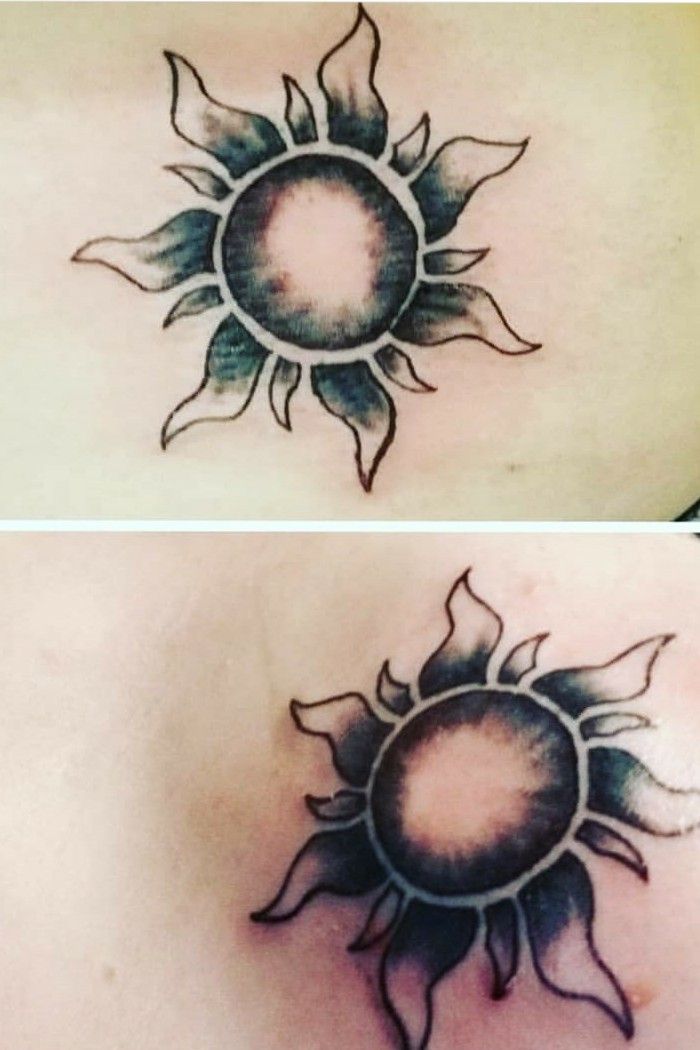 Jessica Delaforce  W A T E R C O L O U R  T A N G L E D Watercolour sun  symbol from Disneys Tangled with the flower of
