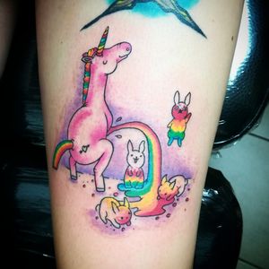 #unicorn #unicorntattoo #sicktattoo #rainbow #rongybabatattoostudio 