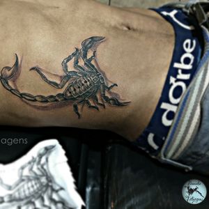 Scorpion, escorpião#tattoo #bruninhotatuagens #scorpion #escorpiao