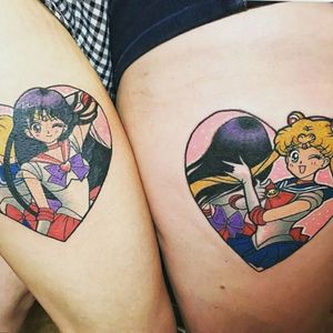 Best friend Sailor Moon Mars tattoos