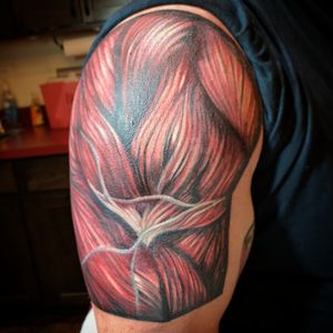 deltoid muscle anatomical tattoo