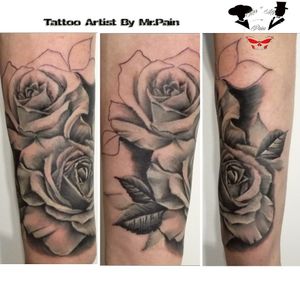 #roses #blackandgrey #blackandgreytattoo #realistic #realismo #realism #tattoos 