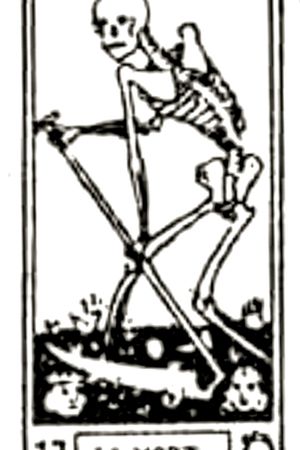 Death Tarot Card #morte #skeleton #death #tarot #theend #Newbeginning #cards #blackandgrey 