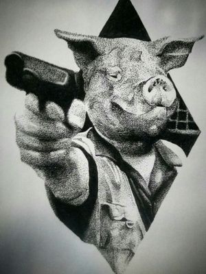 ➕ElPuerco➕ #dotwork #dotworktattoo #drawing #pig #animaltattoo #drawfortattoo 