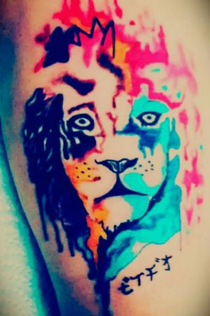 #lion #watercolortattoo 