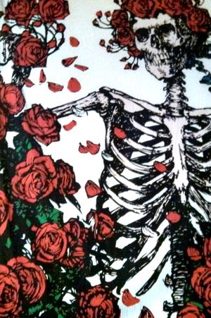 Tapestry #GratefulDead #skeleton #roses #inspiration 