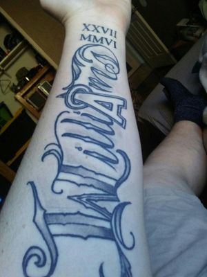 Beginning sleeve for passed away father. RIP RANDY WILLIAMS 1964 2006