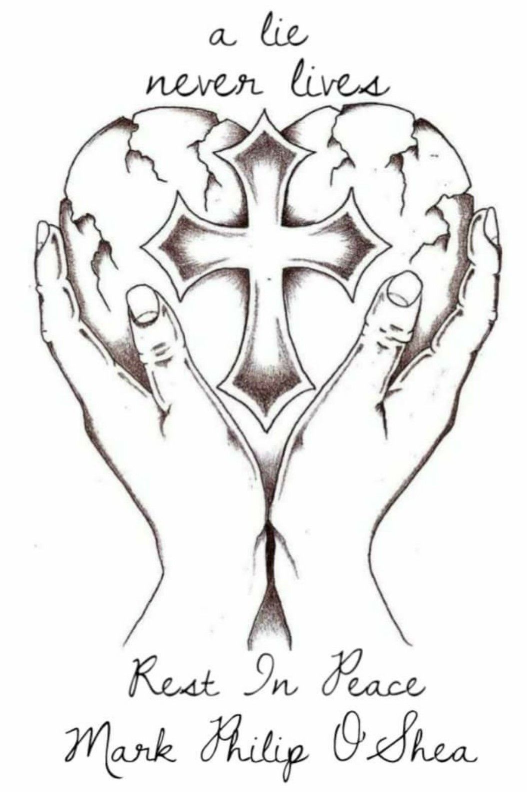 Rest In Peace Cross Tattoos