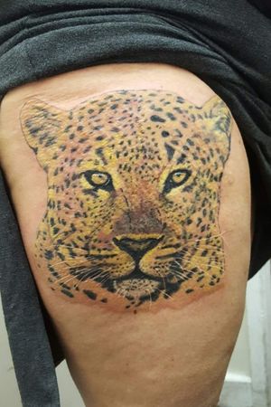 This lady wanted a leopard and she got one!