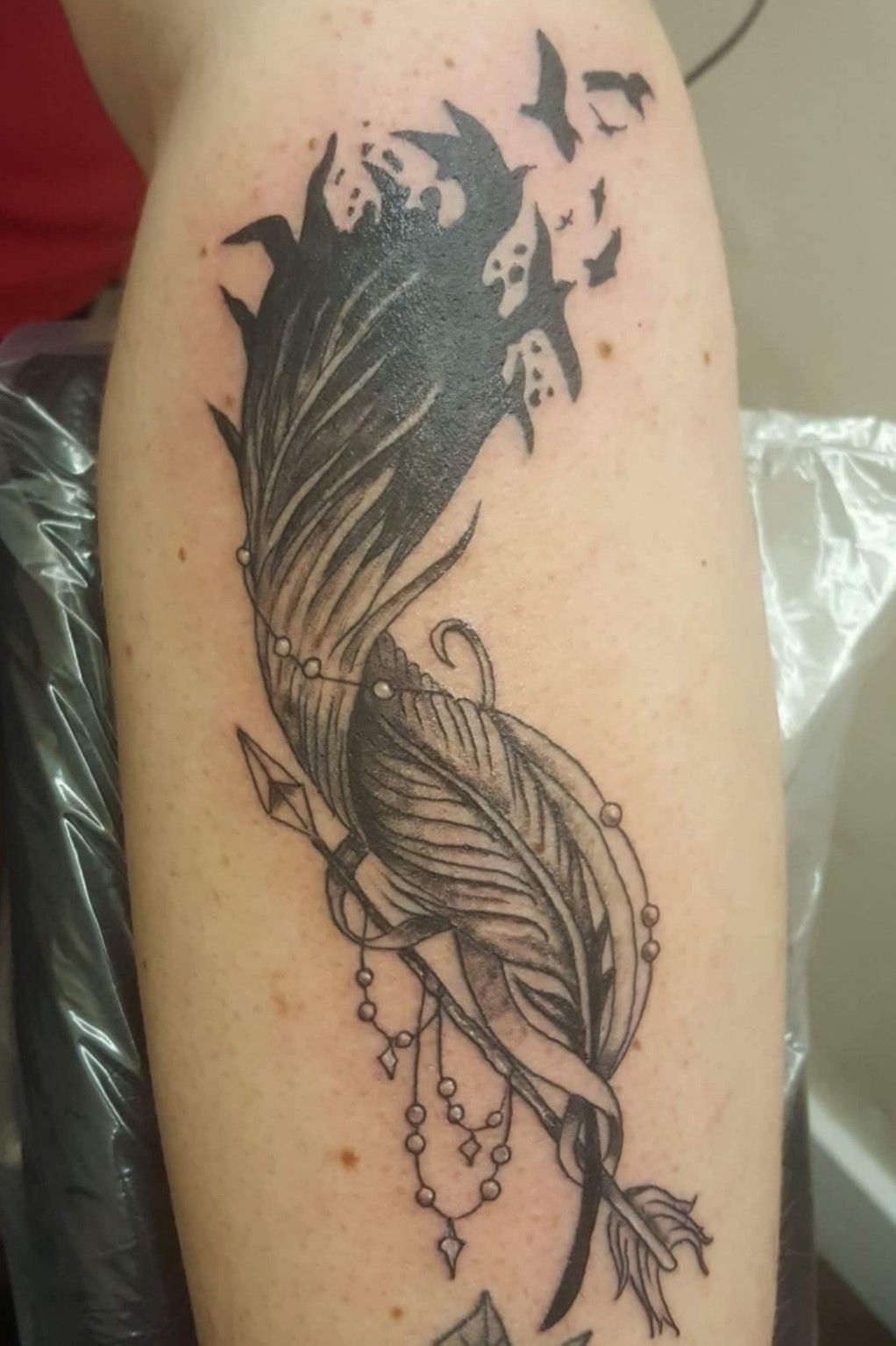 Feathers and birds  Steemit  Feather with birds tattoo Feather tattoo  design Feather tattoos