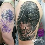 Cover-up Darth Vader #starwars #darthvader #coverup #tattoooftheday 