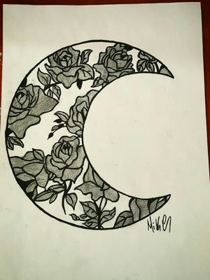 #moon  #roses #nicework 