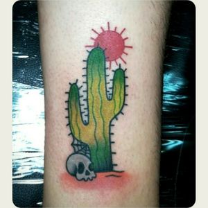 #Traditional #traditionaltattoo  #cactus #cactustattoo #desert #skull #mexico #cascabela #cascabelatattoo #web #ink #traditionaltattoos #cacto #sun #tradi  