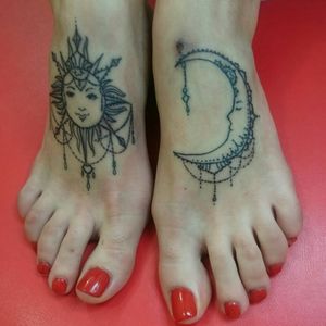 Sun & moon #suntattoo #tattoo #sun #moon @blackraintattoo #odessa