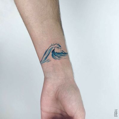 ocean wave tattoo