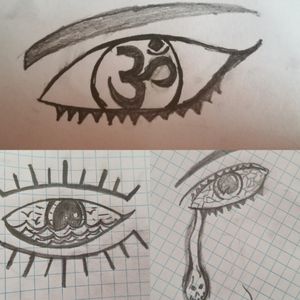 💣Un poco de mi arte 💣#designing #tattoo #eyes #blackwork #inked 