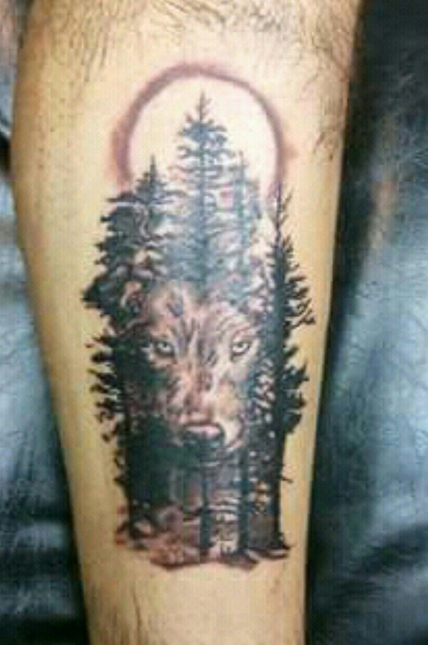 Tattoo uploaded by Templo Chimalli • Pine wolf. Pinos con lobo. • Tattoodo