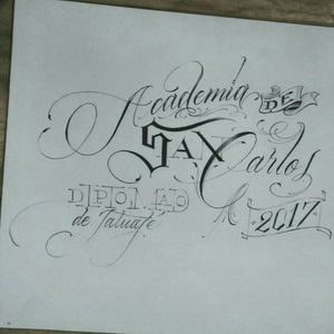 La caligrafía siendo romántica por "el whyner"