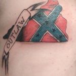Virginia, outlaw, rebel flag, all in one