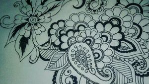 I am a beginner and I am inspired by the mehndi. M E H N D I  F L O W E R S. 