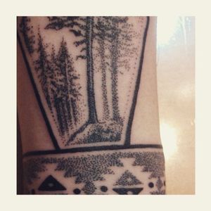Tattoo by @Samfarfan #ink #inked #dots #dotworktattoo #dotwork #pointillism #blacktattooart #blacktattoo #mountaintattoo #mountains #pattern #linework #detail #detailed #blackink #geometry #geometric 