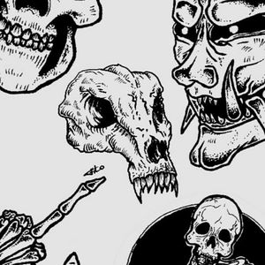 #skulltattoo #skulladdict #ogre #bones #FuckYou #tradicionaltattoo #mexicoink #blackink #ink #tattoo