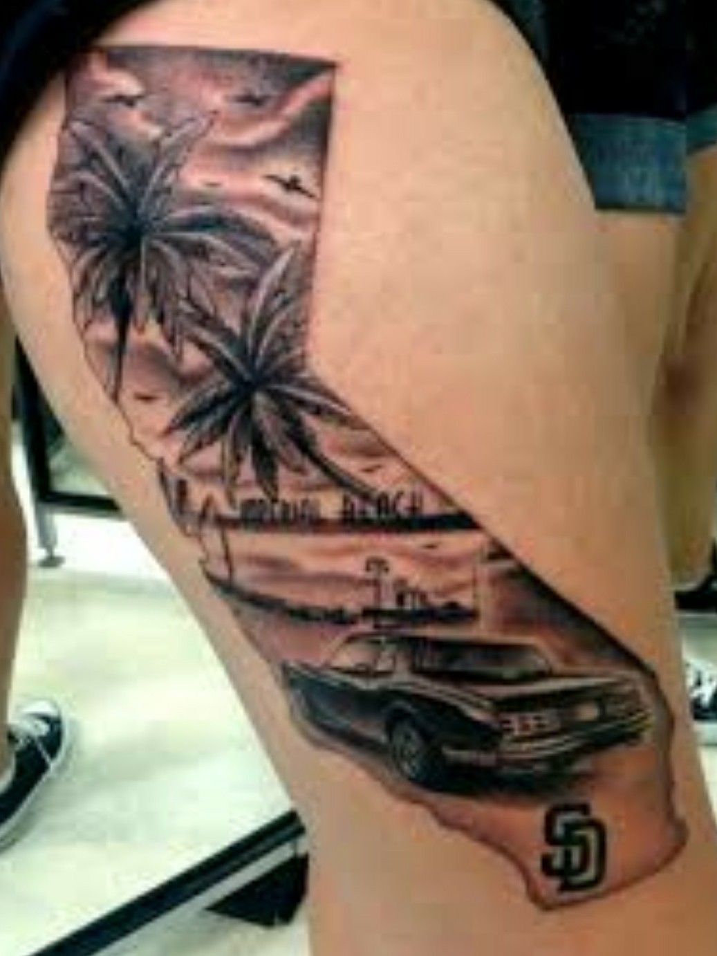 Inspired by California  palmtrees palmtreetattoo leavestattoo  armtattoo tattooartist tattoo tattooideas tattooist inkedmag   Instagram