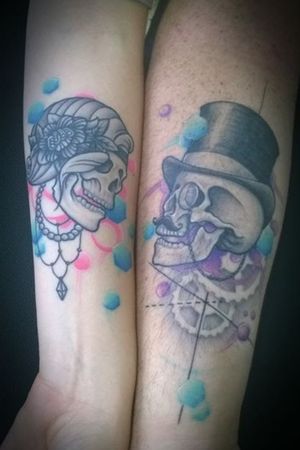 Couple tattoo.(Healed)
