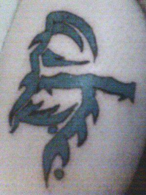 My initials, design. Poor quality but good color, never faded for 12 years.