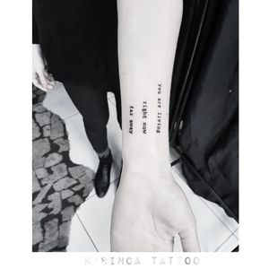 "you are living right now far away" 🔭 Instagram: @karincatattoo #writing #lettering #small #minimal #little #tiny #arm #smalltattoo #tattoo #tattoos #tattoodesign #tattooartist #tattooer #tattoostudio #tattoolove #tattooart #istanbul #turkey #dövme #dövmeci #design #girl #woman #tattedup #inked 