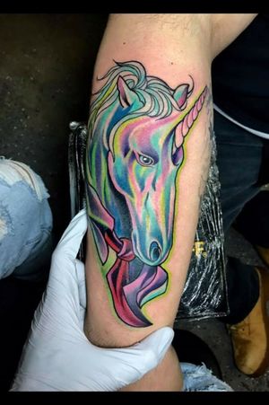 Unicorns 🤘 #unicornio #unicorntattoo #unicorn #color #artist #albuquerque #newmexicoartist #angelafoxinx #foxinx #tatted #Tattoodo #tattooartist 