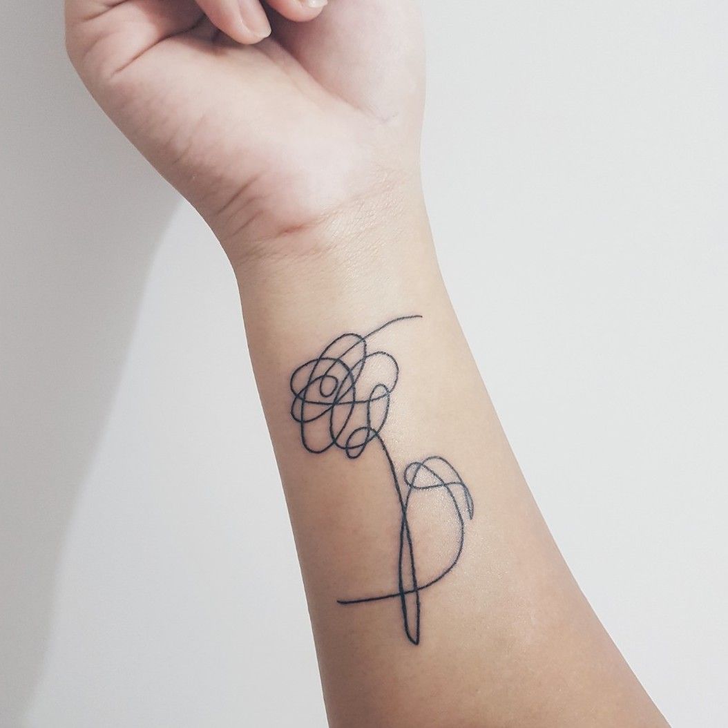 Buy Bts Temporary Tattoo Love Yourself Her Bts Concert Online in India   Etsy