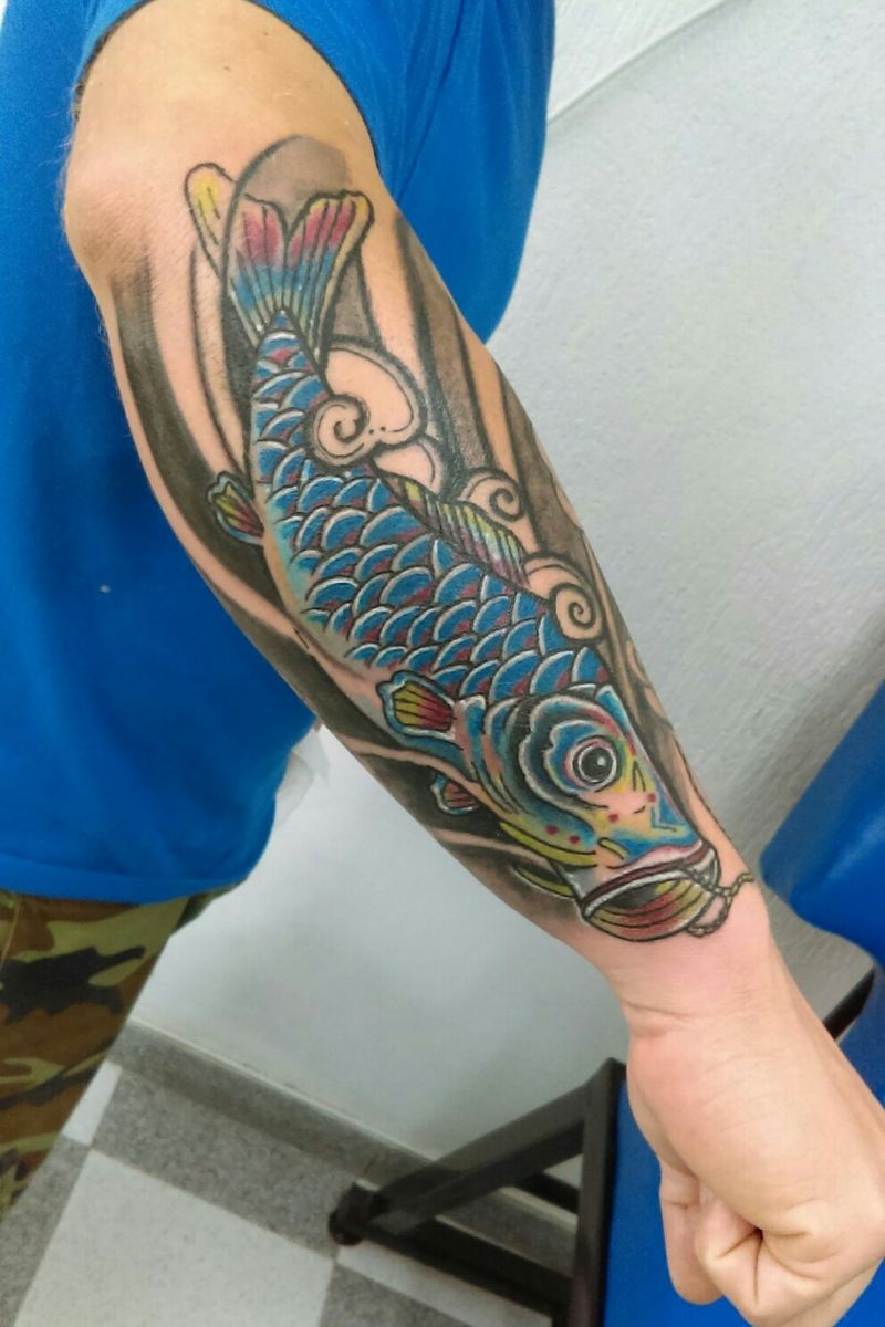 Tattoo uploaded by Edickson Camacaro II • Koinobori Tattoo. • Tattoodo