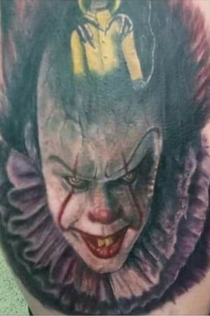 Pennywise from IT Color tattoo