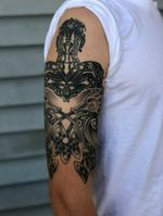 Norse and Celtic half sleeve, tattoo done by Jeremy at Three Fates Tattoo in Pensacola, FL.