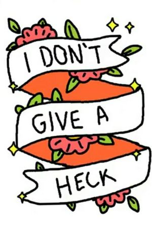 i dont give a heck. #idontgiveaheck #tattoo #fineline #flowers #orange #sweet #funny