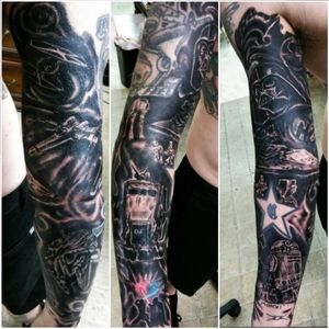 3 Day Star Wars sleeve Tattooed by The Dale
