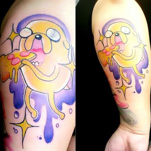 #tattooartist #tattooart #animetattoo #colortattoo #jaketattoo #horadeaventuratattoo 