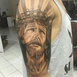 #jesustattoo #JesusChrist #tattoo #tattoopretoecinza #realismo #RealismTattoos #realismotattoo #blackandgreytattoo #tattoos #finelinetattoo #tattooja 
