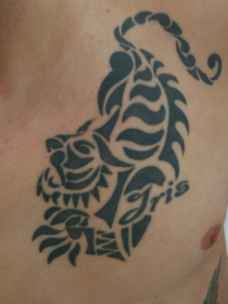 Tattoo uploaded by Sgt Morales • Tribal Tiger • Tattoodo