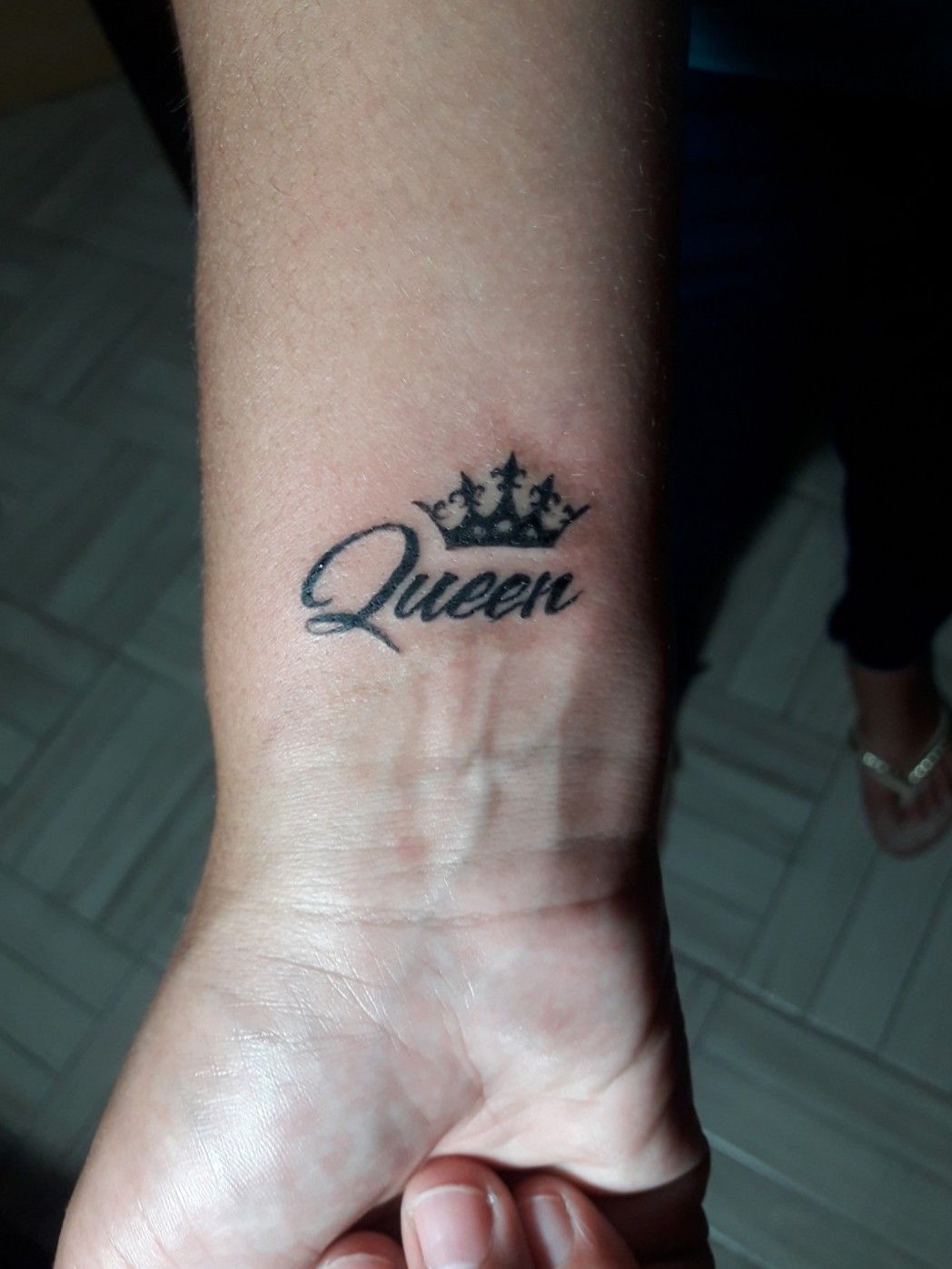 Left Forearm Queen Tattoo