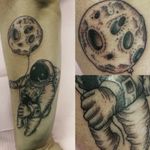 #nofilter #luckyswine #luckyswinetattoos #tattoo #tattoosjohannesburg #tattooaddict #moogmachines #worldfamousink #coilmachine #tattoossouthafrica #moreplease #linework #lineworktattoo #astronauttattoo #astronaut 