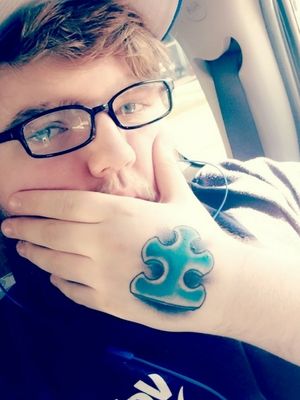 My first tattoo! I got the Autism puzzle piece to represent my brother!