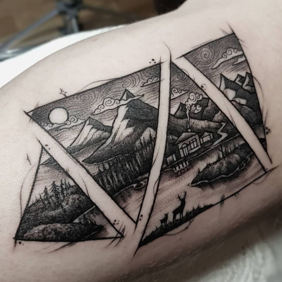 Tattoo uploaded by Jack Ede • My first landscape experiment with my new ...