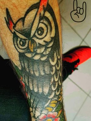 Owl tattooBy Barrie BLACKMAGIC 